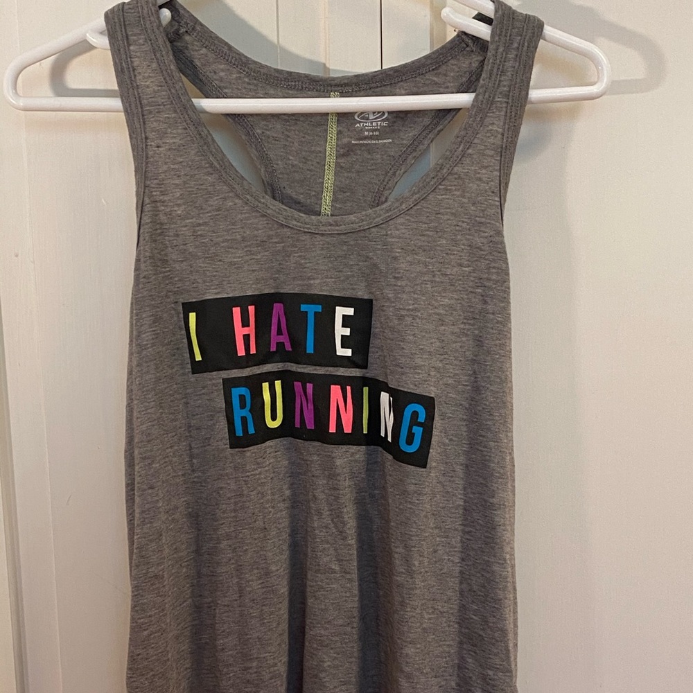 Athletic grey tank top